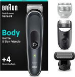 Braun Series 5 Bodygroomer BG5370 / Intimate Shaver Men Body Care & Hair Removal for Men Chest Armpits Comb Attachments 1-11mm Waterproof 100 Minutes Runtime