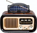 VBESTLIFE Retro Bluetooth-k&otilde;lar, Vintage FM AM SW raadio vanamoodsa klassikalise stiiliga, toetab p&auml;ikeselaadimist, valju helitugevust, TF-kaarti ja MP3-m&auml;ngijat (must)