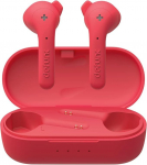 Defunc True Wireless k&otilde;rvaklapid True Basic IPX4 veekindlad In-Ear 5.0 Bluetooth stereok&otilde;rvaklapid integreeritud mikrofoniga, pika m&auml;nguaja ja laadimiskohvriga (punane)