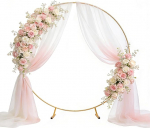 PlusFive Round Balloon Arch Kit, 2,1 m metallist &otilde;hupallikaar, &otilde;hupallikaare raam, pulmakaar pulm, &otilde;hupallistend, &otilde;hupallikaar s&uuml;nnip&auml;evaks, pulmadeks, beebidushow, l&otilde;petamiseks, kaunistamiseks.