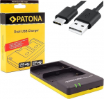 PATONA 1957 Laadija akule NP-W126 NP-W126s (sisend USB-C/Mikro USB) must