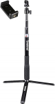 Smatree Aluminium Telescopic Selfie Stick with Tripod Stand, Compatible with GoPro Hero 13/12/11/10/9/8/7/6/5/4/3+/3/Session/Fusion/Hero Max/GoPro Hero 2018/Ricoh Theta/DJI OSMO Action 3 Camera, Insta
