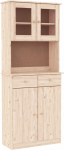vidaXL Alta Highboard 77 x 35 x 188 cm Massiivne m&auml;nnipuit