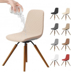 Dioksiidi toolikatted, 6 toolikatte komplekt, vetth&uuml;lgavad, kaasaegsed toolikatted, universaalsed Jacquard toolikatted toolidele, pestavad ja eemaldatavad s&ouml;&ouml;gitoa, hotelli, pidude jaoks (beež, 6 t&uuml;kki)