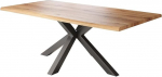Loreno s&ouml;&ouml;gilaud - 180cm x 90cm - 4cm MDF lauaplaat, Wild Oak Effect - Spider Frame - must - sobib ideaalselt s&ouml;&ouml;gituppa ja k&ouml;&ouml;ki.