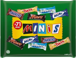 Segatud minis &scaron;okolaadi pakend, 71 mini &scaron;okolaaditahvlit suupisteid (Mars, Snickers, Bounty, Twix, Milky Way) maiustuseks, &scaron;okolaadikingitus, kommikarp (1400g)