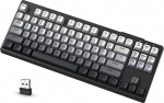 ATTACK SHARK X FREEWOLF M87 80% traadita membraaniga m&auml;nguklaviatuur, TKL RGB mehaaniline tunnetus SA PBT klaviatuur BT /2.4GHz, 4000mAh aku, vaikne kontor/m&auml;nge, Mac/Win, QWERTY - Moon Night