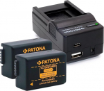 PATONA DMW-BMB9 akukomplekt koos laadijaga 4-in-1, mis &uuml;hildub Panasonic Lumix DC FZ82 FZ83 DMC FZ40 FZ45 FZ47 FZ48 FZ60 FZ62 FZ70 FZ72 FZ100 FZ150 DMW-BMB9E BP-DC9ga.