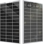 ECO-WORTHY Bifacial p&auml;ikesepaneel 120 W 18 V, monokristalliline p&auml;ikesemoodul 12 V akudele, fotogalvaaniline, p&auml;ikesepaneel 12 V, ideaalne matkaauto, r&otilde;dus&uuml;steemi, aiamajade, paatide jaoks.