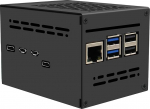 Geekworm X1200-C1 metallist korpus Raspberry Pi 5 & X1200 UPS Shieldile