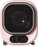 Small Tumble Dryer - Portable Condensation Dryer - 5 kg Ventilated Mini Spin Dryer for Mounting on the Worktop or on the (Pink)
