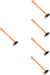SHINEOFI Pack of 5 puidust k&auml;epidemega haamri puidut&ouml;&ouml;de k&auml;itlemise hakklihammer puidust k&auml;epidemega tislerid &uuml;mmarguse pea puidust mitmeotstarbelise DIY rauaga