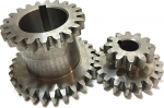 Mehhaanilised spur hammasrattaid, mootorratta hammasratas 2Pcs / Set hammaste Dual Dears Metal Lathe Gear Duplicate Gear Double Gear