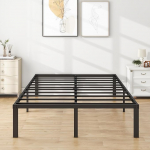 MOFLUT metallist voodi 120 x 200 cm, &uuml;heinimesevoodi voodi all oleva panipaigaga (voodid 120 x 200 cm, must)