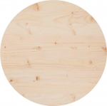 Ersatz-Tischplatte, 60 x 2,5 cm, rund, massives Kiefernholz, ideal f&uuml;r Restaurant, Caf&eacute;, Hotel, B&uuml;ro, braune Oberfl&auml;che, stilvolle Essl&ouml;sung