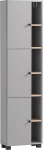 Schildmeyer Balto 157482 Tall Cupboard Platinum Grey/Wild Oak Decor, 44.9 x 23.4 x 167.6 cm