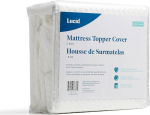 Lucid Cover for mattress topper, non-slip, soft and breathable, machine washable with zip, topper not included