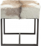 Kare Country Life Design Stool 47 x 45 x 45 cm White / Brown / Black