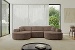 ALTDECOR MARI-U1-v3-295 x 165 x 81 cm U-kujuline nurgadiivan U-kujuline nurgadiivan L-kujuline pruun