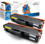 2 x toonerikassettide &uuml;hilduvusega Samsung MLT-D101S asendamiseks ML-2160 ML-2165 ML-2165W ML-2168 SCX-3405W SCX-3405F SCX-3405 SCX-3405FW SCX-3400 SF760 SF760P (must)