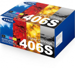 CLT-P406C P406C 406S Toner Compatible with Samsung P406C Toner CLT-406S for Samsung CLX 3305 Toner C460W C410W CLP-365 C460FW CLX-3300 CLP-360 (1 must, 1 cyan, 1 magenta, 1 kollane, 4 tk) )