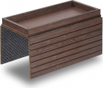 DETOR diivani k&auml;etaldrik koos mahuka 31,5 &times; 14 cm hoiukastiga, pruunikas bambusviimistlus, t&auml;iustatud libisemiskindel vildist alus, sobib k&auml;etugedele 15,5 cm ja laiemalt