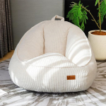 UODERS Bean Bag m&auml;luvahuga t&auml;idisega, suur n&ouml;&ouml;rist Bean Bag t&auml;iskasvanutele ja lastele, mugav kondita Bean Bag kandek&auml;epidemega elutuppa, magamistuppa, m&auml;ngutuppa, kontorisse ja r&otilde;dule (valge-M)