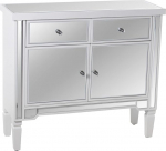 DRW Sissep&auml;&auml;sulaud 2 sahtli ja 2 uksega puidust, valge ja peegliga 90 x 30 x 80 cm, 90 x 30 x 80 cm, 90 x 30 x 80 cm