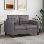 Juroupi 2-Sitzer-Sofa Diivan 2 Sitzer Loveseat Diivanid F&uuml;R Wohnzimmer Diivan Loveseats Grau 120 cm Kunstlederer - 359114