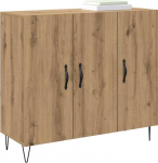 vidaXL Moderner Sideboard mit Stauraum f&uuml;r Dein Esszimmer - Rechteckige M&ouml;bel aus Ingenieurholz mit mattem Finish und vielseitig einsetzbar