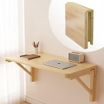 Klapptisch An der Wand montierter schwebender Schreibtisch, platzsparender Klapptisch und klappbare Werkbank f&uuml;r Home Office, Arbeitszimmer, K&uuml;che, Balkon, vielseitige Laptop-Ablage (80 x 60