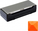SHARPAL Diamond Whetstone terituskivi koos hoiukarbiga, Dual Grit, Coarse/Extra Fine, Whetstone Diamond Knife Sharpener koos libisemiskindla aluse ja nurgajuhiga