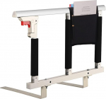 Swociro Foldable Bed Rail Safety Side Protector for Elderly, Adults Support Handle Protective Railing Handicap Bed Railing Hospital, with Storage Bag (White, 70 x 40 cm)