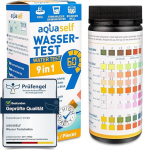 Aquaself 9 in 1 Water Test - 50 Pieces Drinking Water Test Strips for Checking Water Quality