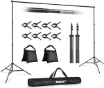 Emart Photo Video Studio 10Ft (3M) Reguleeritav taustaplatvormi tugis&uuml;steemi komplekt koos kandekotiga