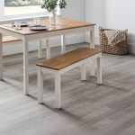 Julian Bowen Coxmoor Bench White and Oak