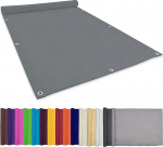 22073 P&auml;ikesepurje, p&auml;ikesekaitse, ilmastikukaitse, 2 x 3 m, UV-kaitsega, tuulekaitse, vetth&uuml;lgav, varjudev&otilde;rk koos kinnitustrossidega, aeda, terrassile, telkimiseks, helehall