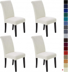 Howhic Stretch Chair Covers for Dining Room, komplekt 4, eemaldatav pestav s&ouml;&ouml;gitool Slipcovers, istme kaitsja, suur kodu kaunistamiseks ja bankettide polsterdamiseks (elevandiluu, 4 Pack)