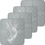 MSNCS veekindel diivanipadja kate, v&auml;ljas, 1/2/4 tk komplekt diivanipadja kate koos t&otilde;mblukuga, eemaldatavad padjakatted diivanikatteks aiapadja, terrassitoolide jaoks (hall ring, 50 x 45 x 10 cm, 4