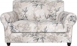 SearchI Stretch Diivan Cover Printed Floral 3 Pieces Two Seater Slipcover koos 2 eraldi padjakattega, pestav m&ouml;&ouml;bli kaitsja elutuppa (Loveseat, Flower Shadow)
