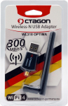 Octagon WL318 Optima WLAN 300 Mbit/s + 2dBi antenn USB 2.0 adapter 2,4 GHz sagedusalaga, VU+, Gigablue, Protek ja teised satelliidi vastuv&otilde;tjad koos Linux E2 OS ja arvutiga, must