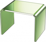 Akr&uuml;&uuml;list astmelaua, v&auml;ike l&auml;bipaistev jalatugi vannituppa, magamistuppa, k&ouml;&ouml;ki, kandev&otilde;ime kuni 113 kg, libisemisvastane matt tasuta, m&otilde;&otilde;tmed (32 x 24 x 24 cm) (roheline, 32 x 24 cm x 24 cm)