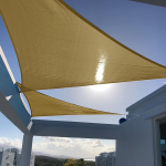 SUNNY GUARD Sun Shade Sail Kolmnurkne liivane UV-blokk tagahoovi terrasside ja rajatiste jaoks (me teeme kohandatud suurused)