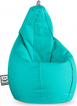 Happers Faux Leather Indoor Bean Bag Pear Turquoise XL
