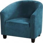 Mingfuxin Velvet Armchair Slipcovers, High Stretch Washable Armchair Diivan Diivan Slipcovers s&ouml;&ouml;gitoa elutuba kontor (vesi sinine, Velvet)