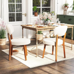 S&ouml;&ouml;gitoolid, 2 k&ouml;&ouml;gitoolist koosnev komplekt Linasest polsterdatud tugitool, mille puidust raam on s&ouml;&ouml;gituba, elutuba, k&ouml;&ouml;k, k&ouml;&ouml;k, aed, beež