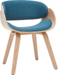 Miliboo disainer kangastool Duck Blue & Light Wood