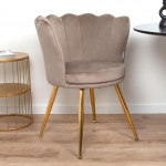 Milton & Oldbrook Andria Velvet s&ouml;&ouml;gitooli beež