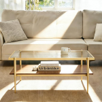 Shrine selge kuldne kohvilaud