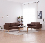 Gazebo tool diivan elutuppa 2-osaline diivanikomplekt kangas pruun Sobib &otilde;ue, kohvikusse, elutuppa